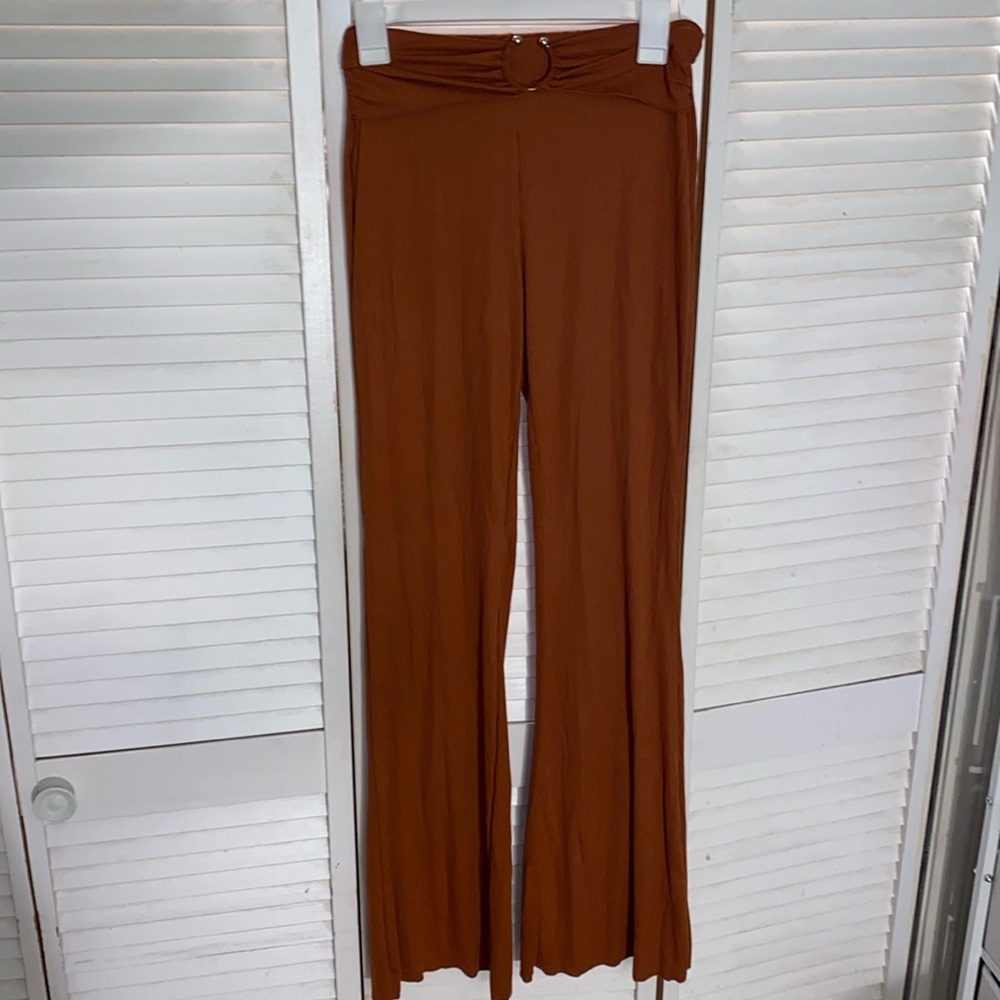 Women’s orange comfy lounge flare pants